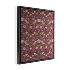 William Morris Strawberry Thief Plum Wine Framed Canvas Print Gallery Image 2
