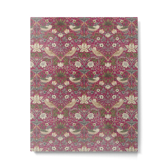 William Morris Strawberry Thief Plum Wine Metal Print Gallery Image 1