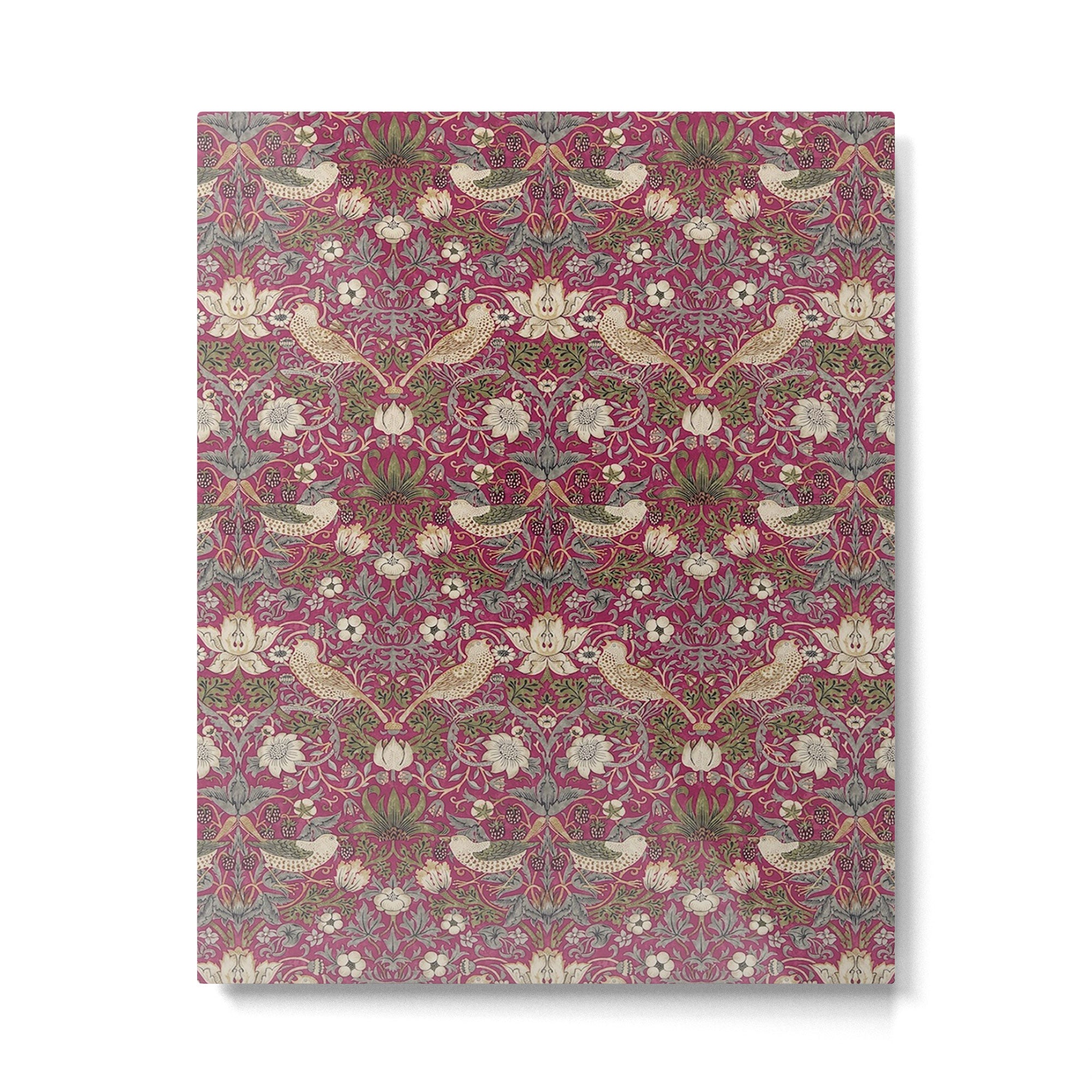 William Morris Strawberry Thief Plum Wine Metal Print Gallery Image 6