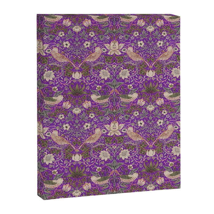 William Morris Strawberry Thief Purple Canvas Print Gallery Image 1