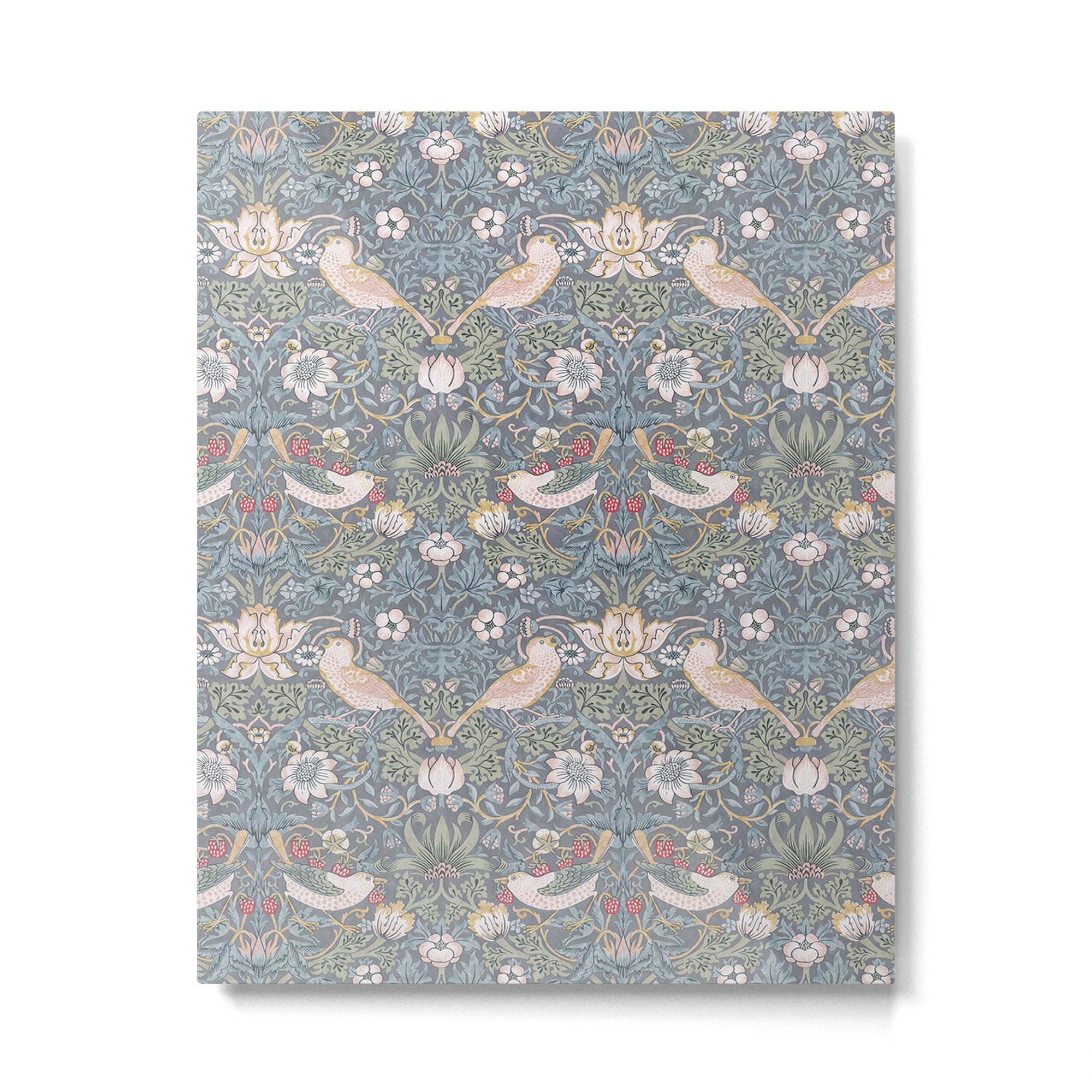 William Morris Strawberry Thief Slate Blue Vintage Pattern Metal Print Gallery Image 6