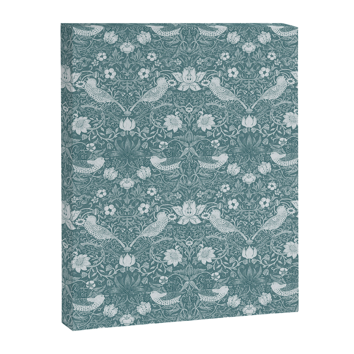 William Morris Strawberry Thief Soft Teal Canvas Print Gallery Image 8