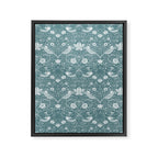 William Morris Strawberry Thief Soft Teal Framed Canvas Print Gallery Image 8
