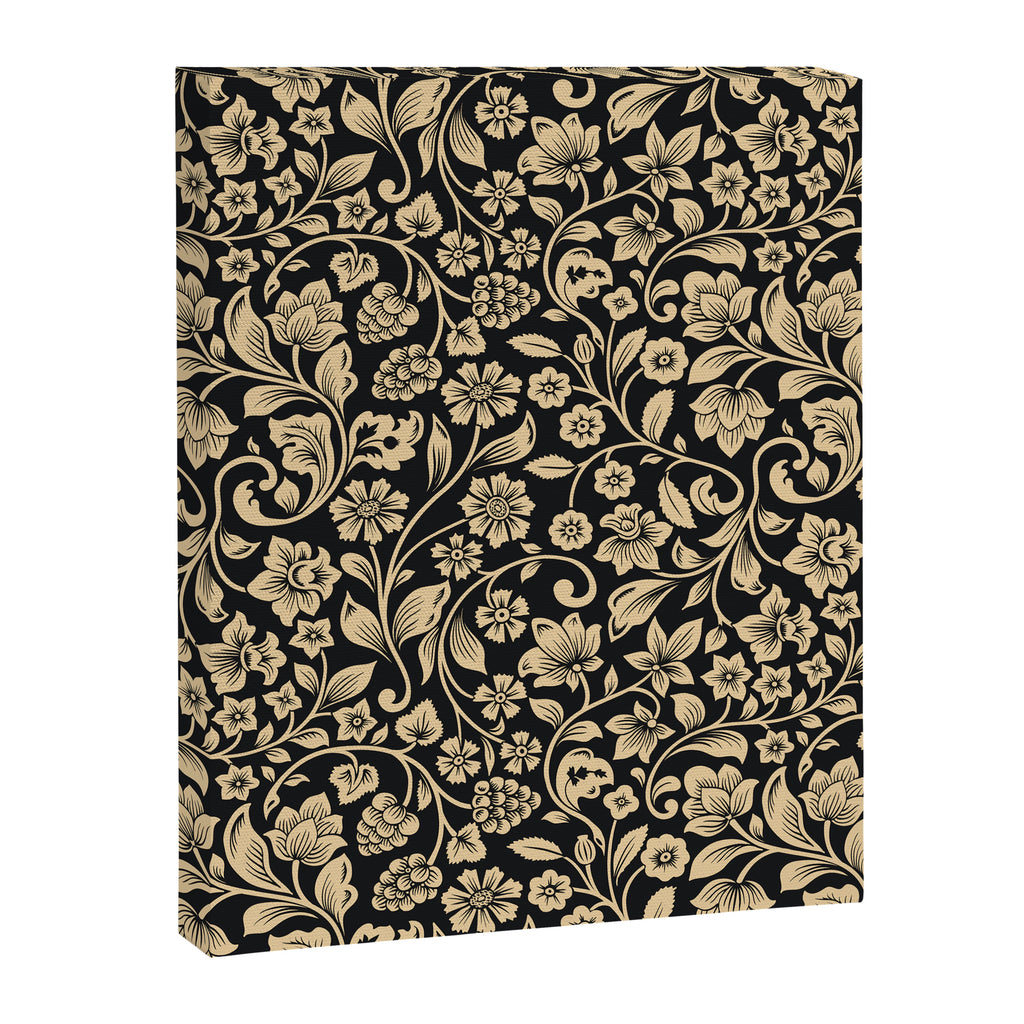 William Morris Style Art Nouveau Dark Floral Canvas Print Gallery Image 8