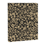 William Morris Style Art Nouveau Dark Floral Canvas Print Gallery Image 8