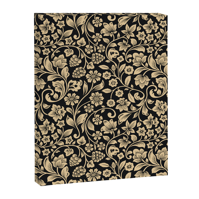 William Morris Style Art Nouveau Dark Floral Canvas Print Gallery Image 1