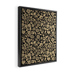 William Morris Style Art Nouveau Dark Floral Framed Canvas Print Gallery Image 2
