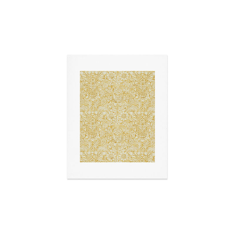William Morris Sunflower Yellow Camomile Cowslip Vintage Pattern Art Print Gallery Image 1