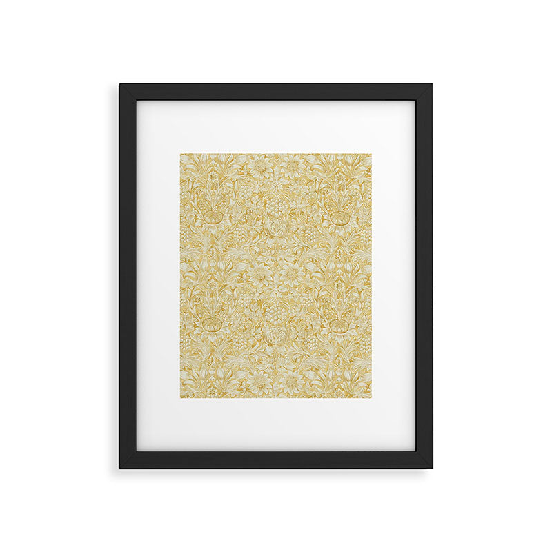 William Morris Sunflower Yellow Camomile Cowslip Vintage Pattern Framed Art Print Gallery Image 6