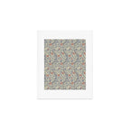 William Morris Sweet Briar Indigo Red Art Print Gallery Image 1