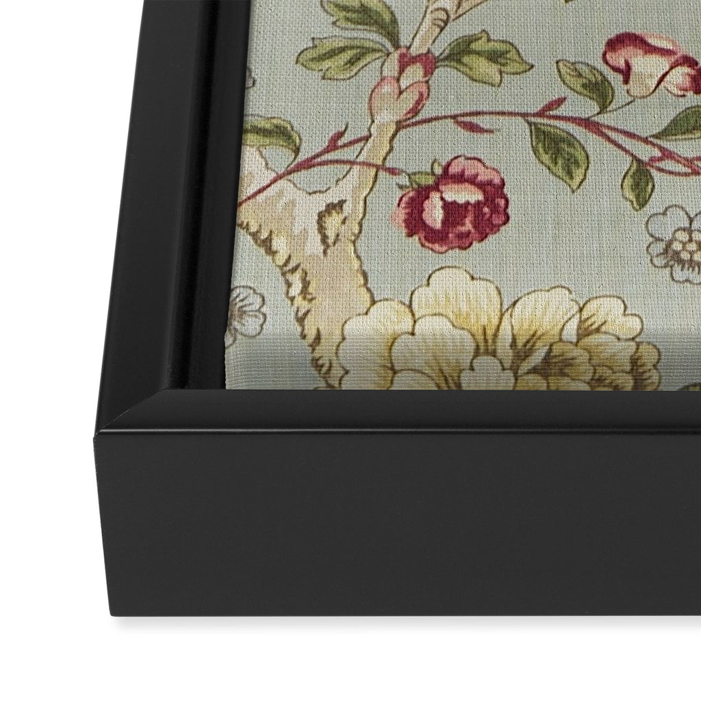William Morris Tangley Duck Egg Blue Floral Framed Canvas Print Gallery Image 3