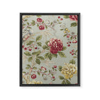 William Morris Tangley Duck Egg Blue Floral Framed Canvas Print Gallery Image 8