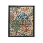 William Morris The Brook Cream Linen Woodland Framed Canvas Print Gallery Image 8