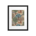 William Morris The Brook Cream Linen Woodland Framed Art Print Gallery Image 6