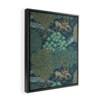 William Morris The Brook Dark Blue Woodland Framed Canvas Print Gallery Image 2
