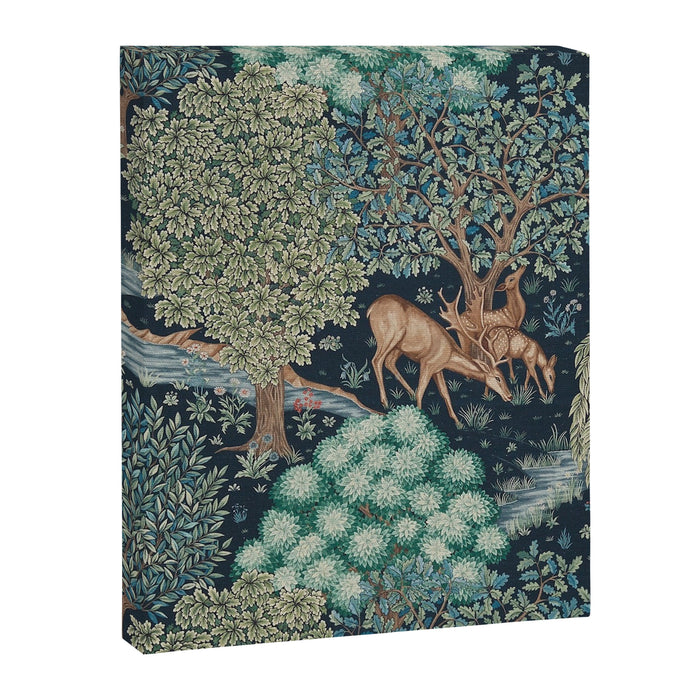 William Morris The Brook Indigo Tapestry Blue Canvas Print Gallery Image 1