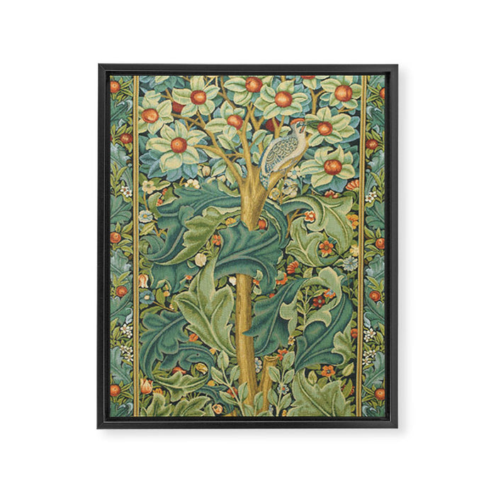 William Morris The Woodpecker Framed Canvas Print Gallery Image 1