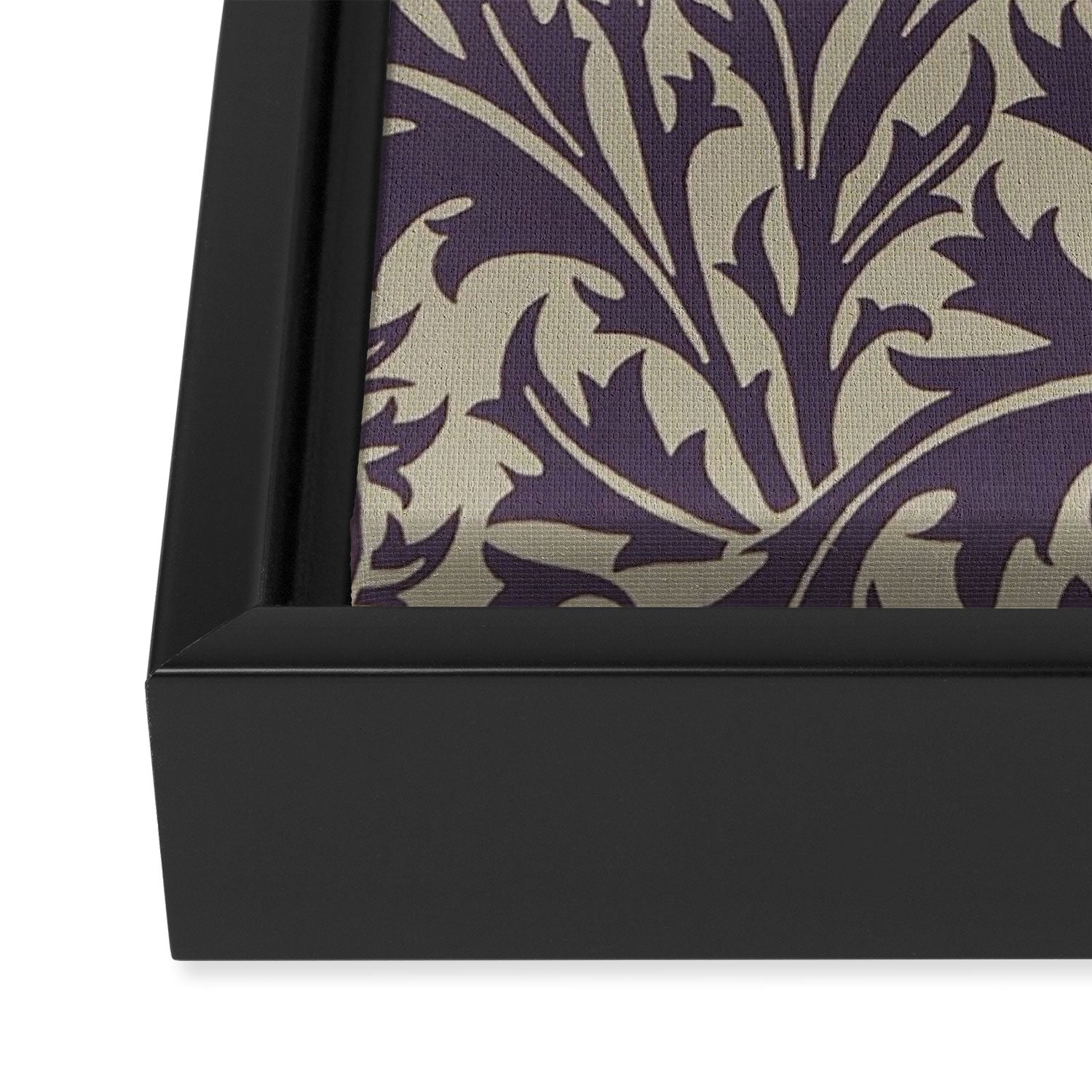 William Morris Thistle Grape Vellum Framed Canvas Print Gallery Image 3