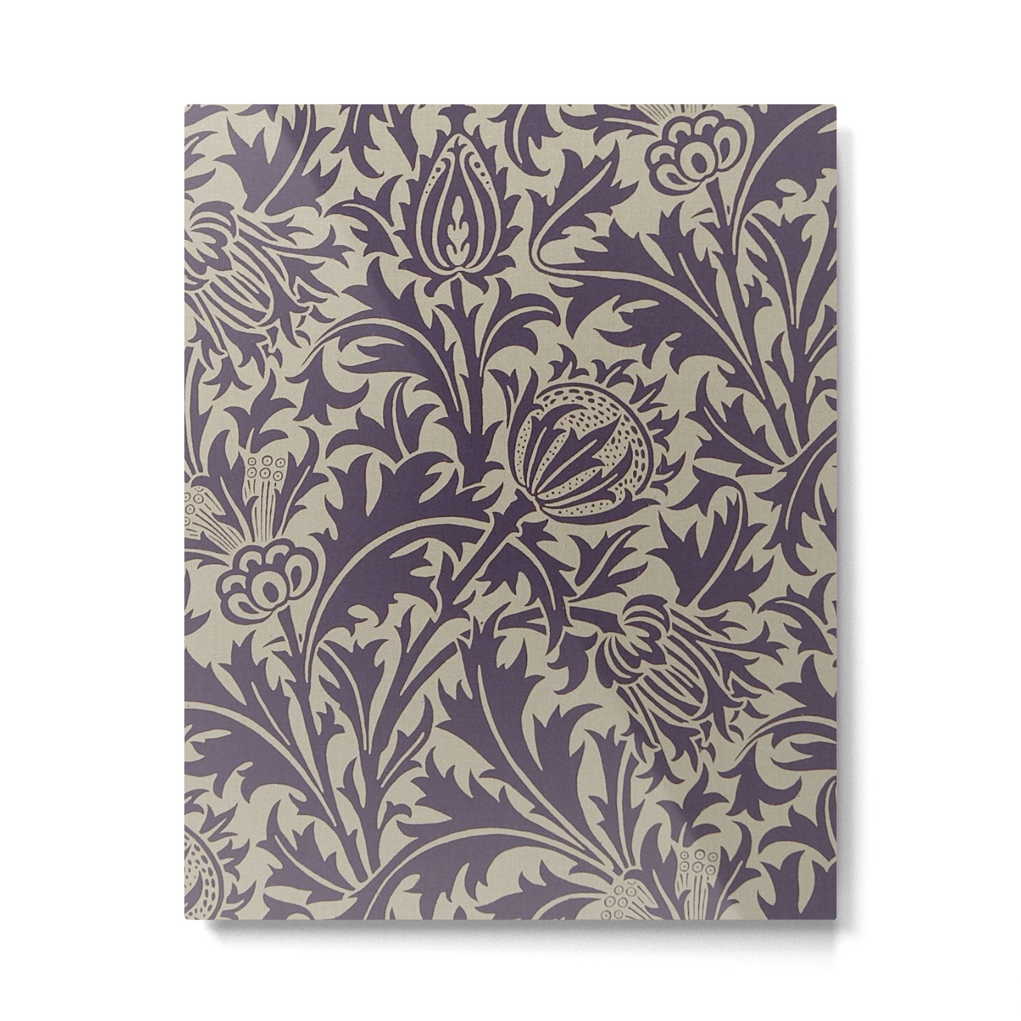 William Morris Thistle Grape Vellum Metal Print Gallery Image 6