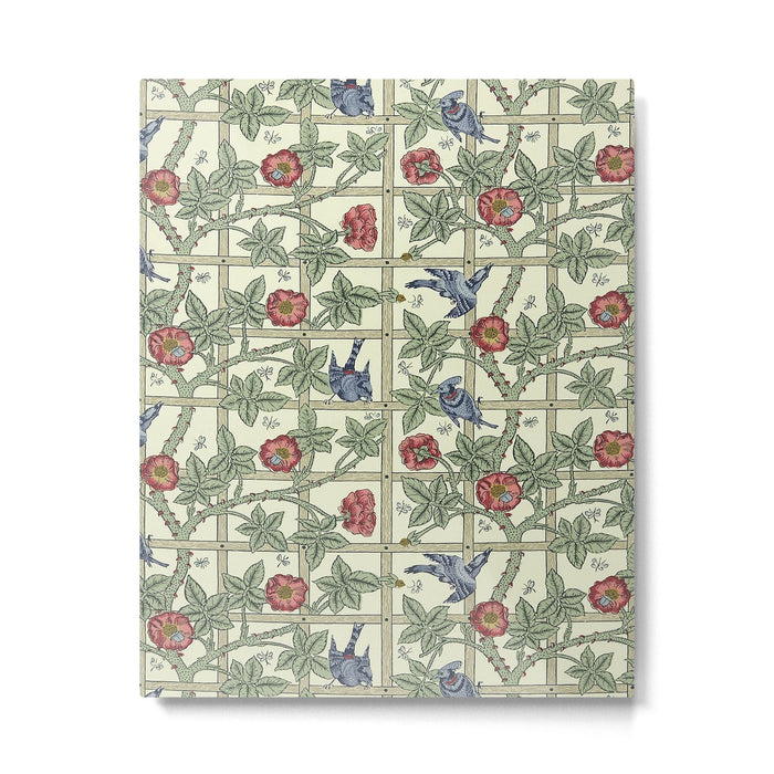 William Morris Trellis Ivory Brick Metal Print Gallery Image 1