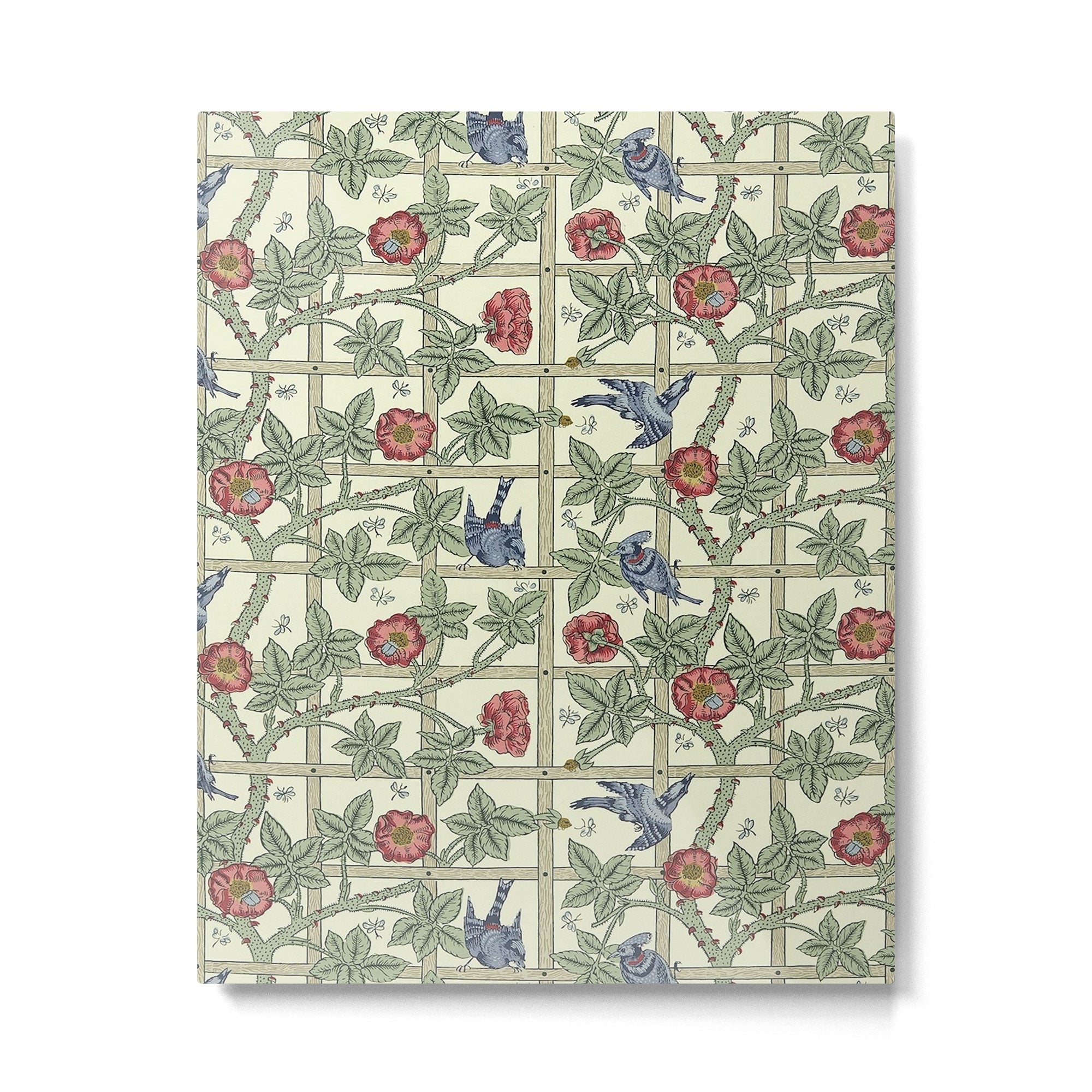 William Morris Trellis Ivory Brick Metal Print Gallery Image 6