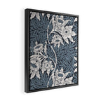 William Morris Tulip and Willow Navy Blue Framed Canvas Print Gallery Image 2