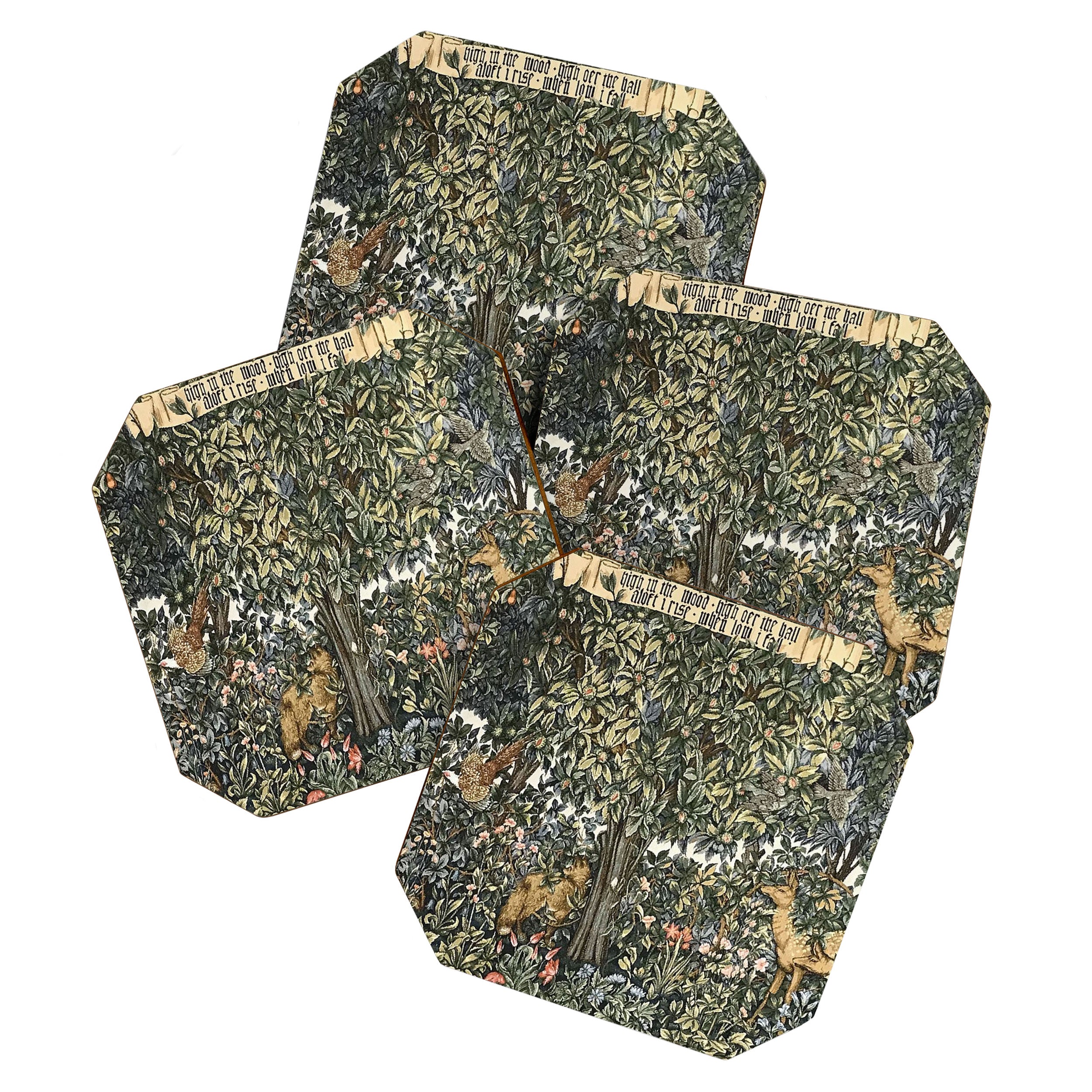 William Morris Verdure Greenery Coaster Gallery Image 1
