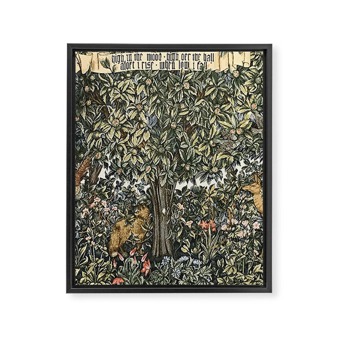 William Morris Verdure Greenery Framed Canvas Print Gallery Image 1