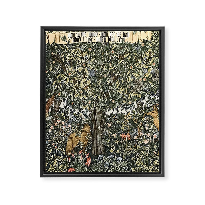 William Morris Verdure Greenery Framed Canvas Print Gallery Image 6