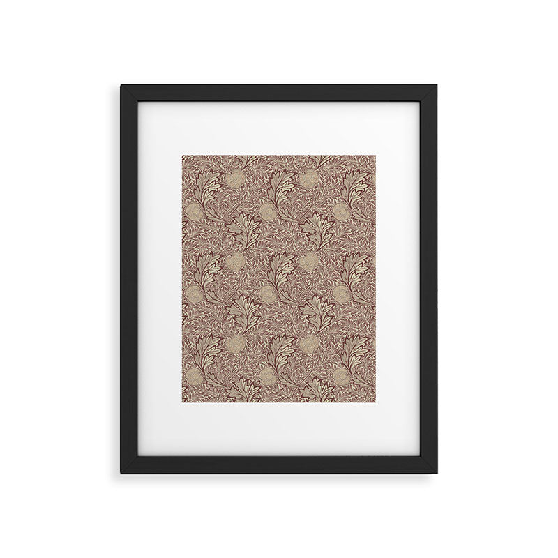 William Morris Vintage Apple Red Gold Framed Art Print Gallery Image 6