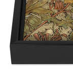 William Morris Vintage Autumnal Honeysuckle & and Tulip 1876 Framed Canvas Print Gallery Image 3