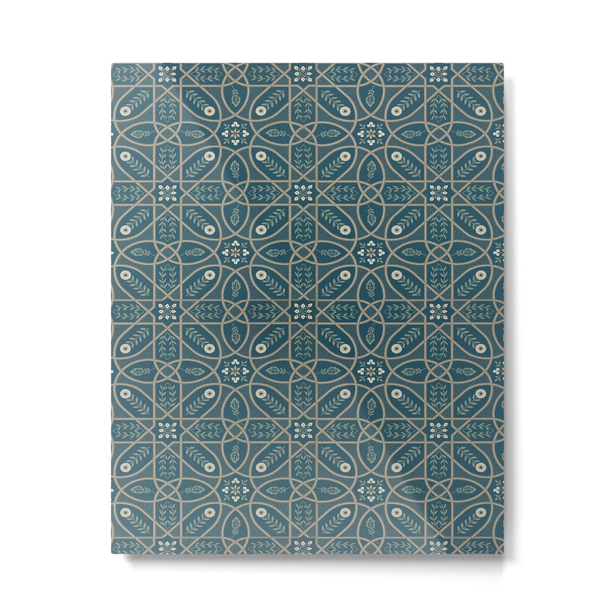 William Morris Vintage Brophy Trellis Teal Metal Print Gallery Image 6