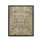 William Morris Vintage Bullerswood Stone Mustard Framed Canvas Print Gallery Image 8