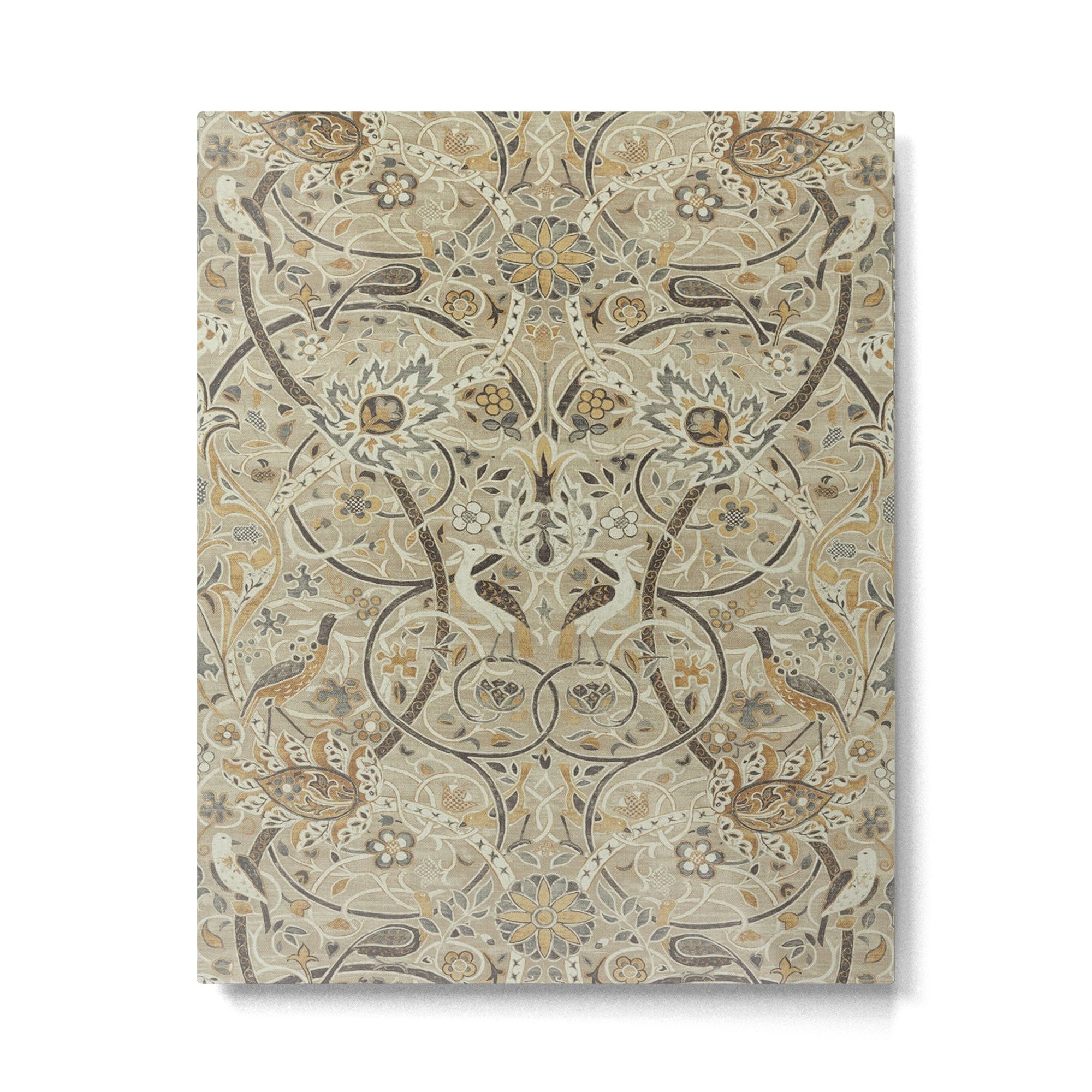 William Morris Vintage Bullerswood Stone Mustard Metal Print Gallery Image 6