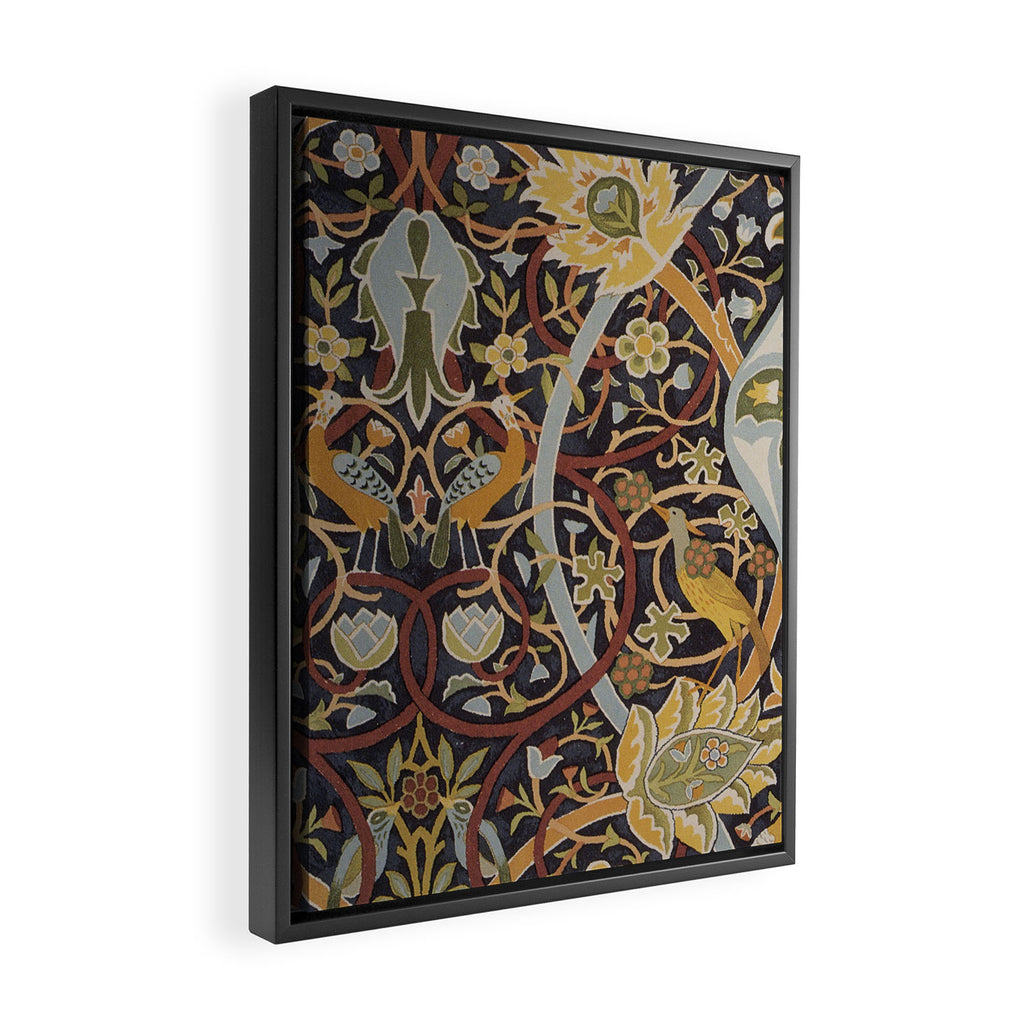 William Morris Vintage Bullerswood Birds Framed Canvas Print Gallery Image 2