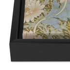 William Morris Vintage Chrysanthemum Pastel Pink Gold Blue 1876  Framed Canvas Print Gallery Image 3