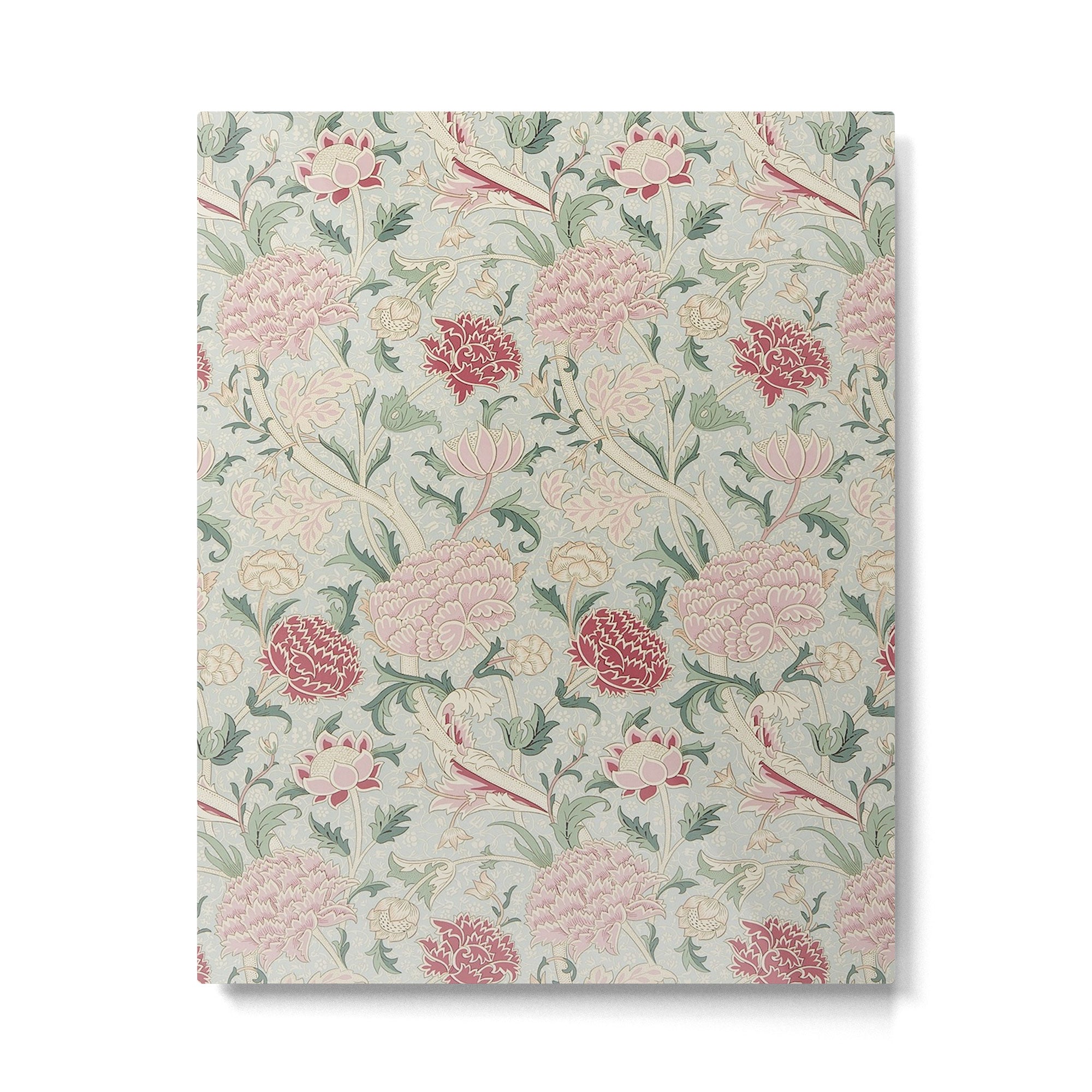 William Morris Vintage Cray Duck Egg Pink Metal Print Gallery Image 6