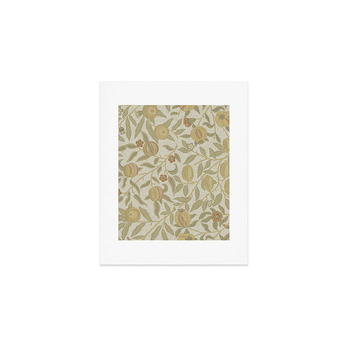 William Morris Vintage Fruit Parchment Bayleaf Pattern Art Print Gallery Image 1