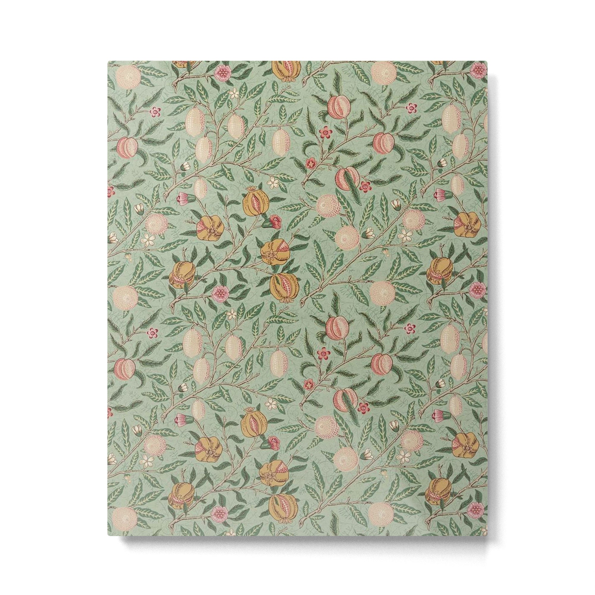 William Morris Vintage Fruit Sage Green  Metal Print Gallery Image 6