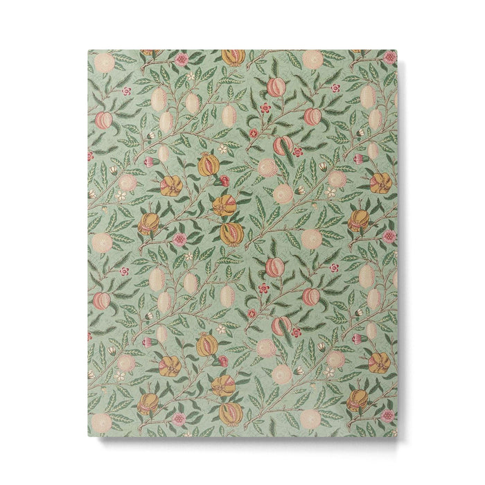 William Morris Vintage Fruit Sage Green  Metal Print Gallery Image 1