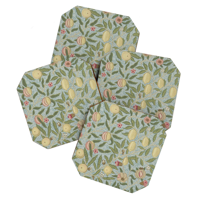 William Morris Vintage Fruit Slate Thyme Coaster Gallery Image 1