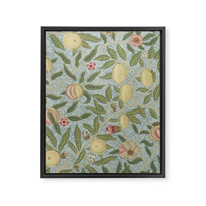 William Morris Vintage Fruit Slate Thyme Framed Canvas Print Gallery Image 1