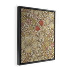 William Morris Vintage Golden Lily Biscuit Brick  Framed Canvas Print Gallery Image 2