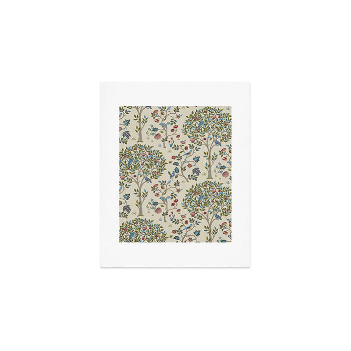 William Morris Vintage Kelmscott Tree Orchard Art Print Gallery Image 1
