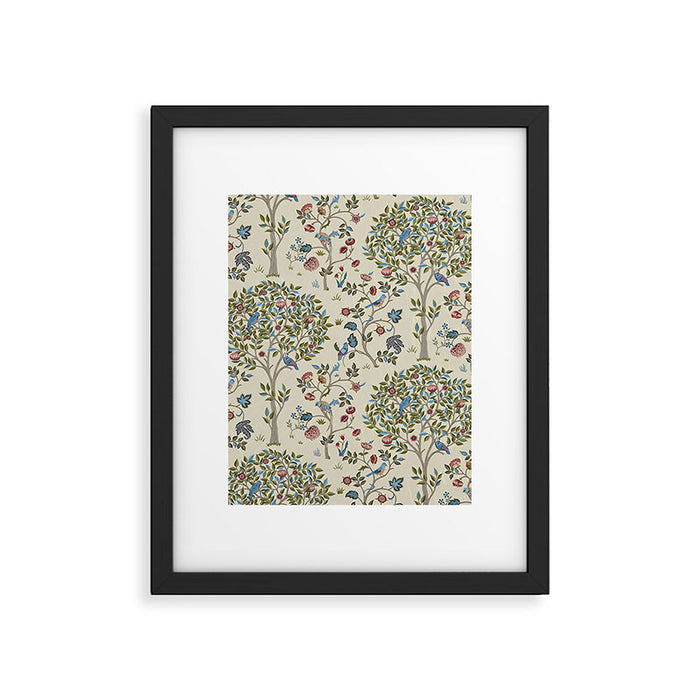 William Morris Vintage Kelmscott Tree Orchard Framed Art Print Gallery Image 1