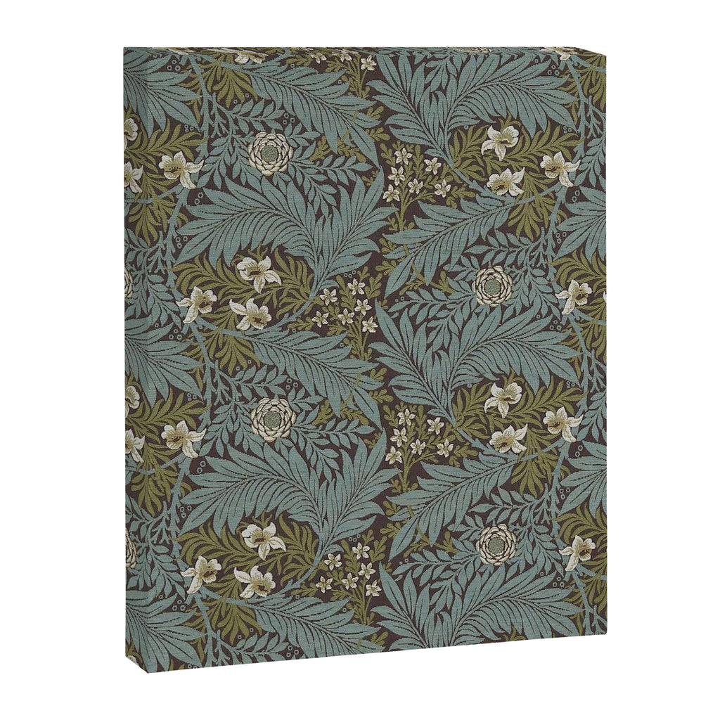 William Morris Vintage Larkspur Blue Green Canvas Print Gallery Image 8