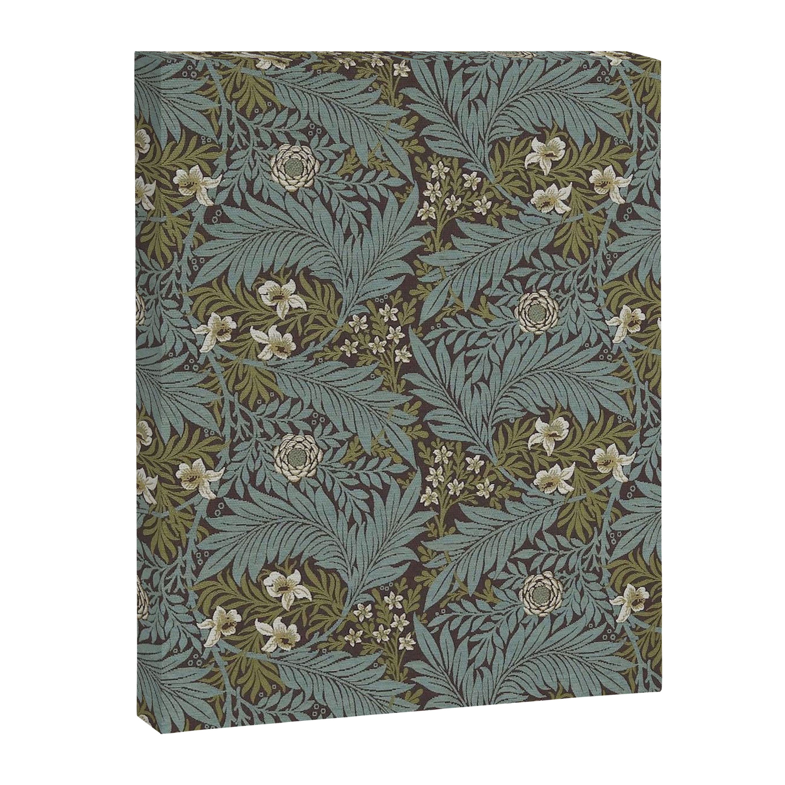 William Morris Vintage Larkspur Blue Green Canvas Print Gallery Image 8