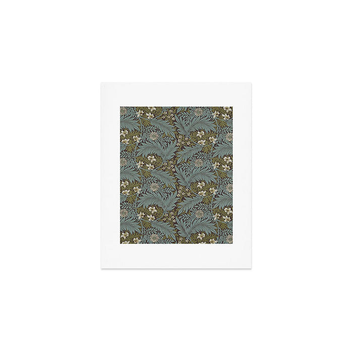 William Morris Vintage Larkspur Blue Green Art Print Gallery Image 1