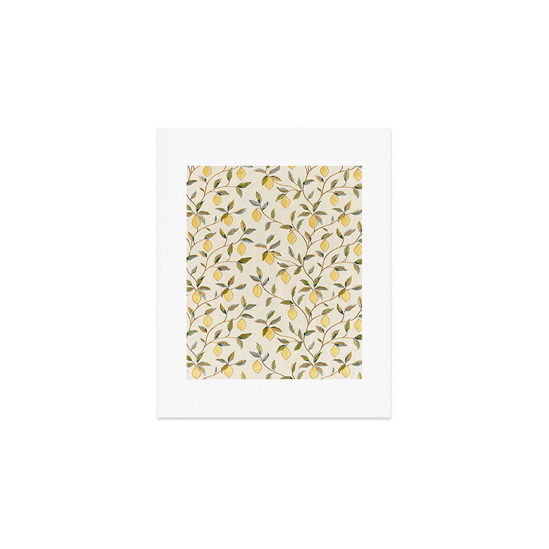 William Morris Vintage Lemon Tree Pattern Art Print Gallery Image 1