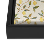 William Morris Vintage Lemon Tree Pattern Framed Canvas Print Gallery Image 3